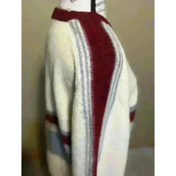 VTG 80s 90s Mens Striped Sweater By Campus 100% Virgin Acrylic Made In USA XL - Picture 5 of 10